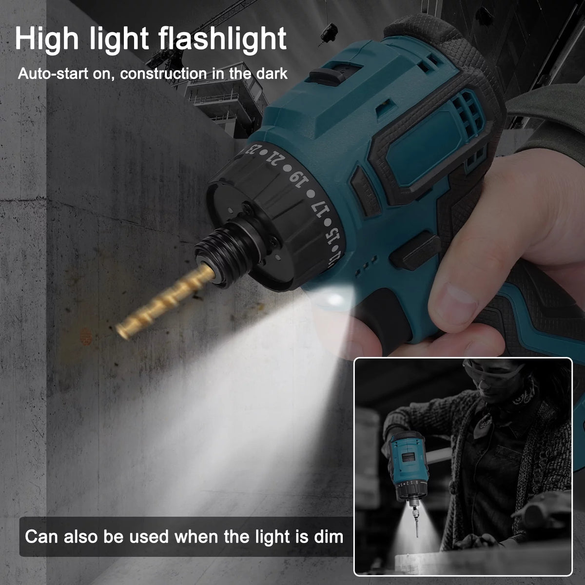 18V Brushless Motor Electric Screwdriver C8739