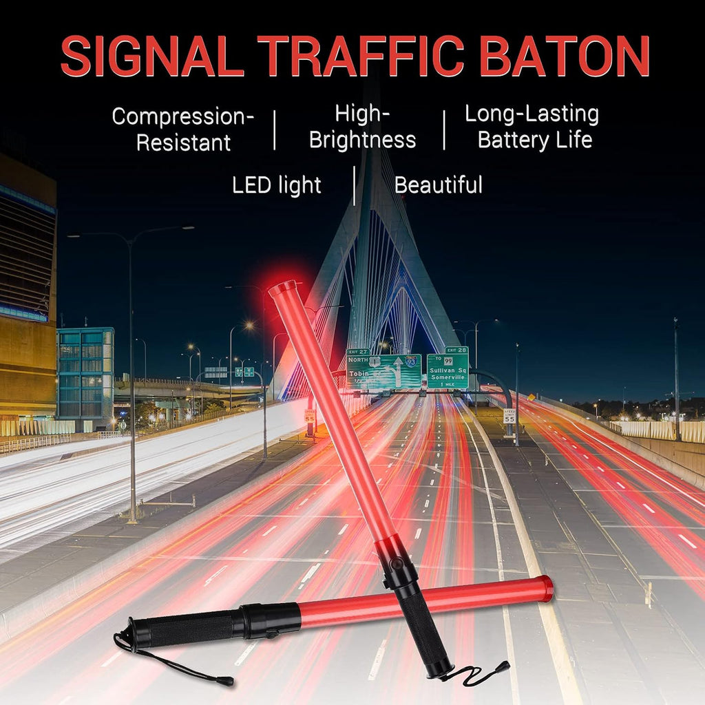 21 Inch LED Traffic Wand with Wrist Strap U339576