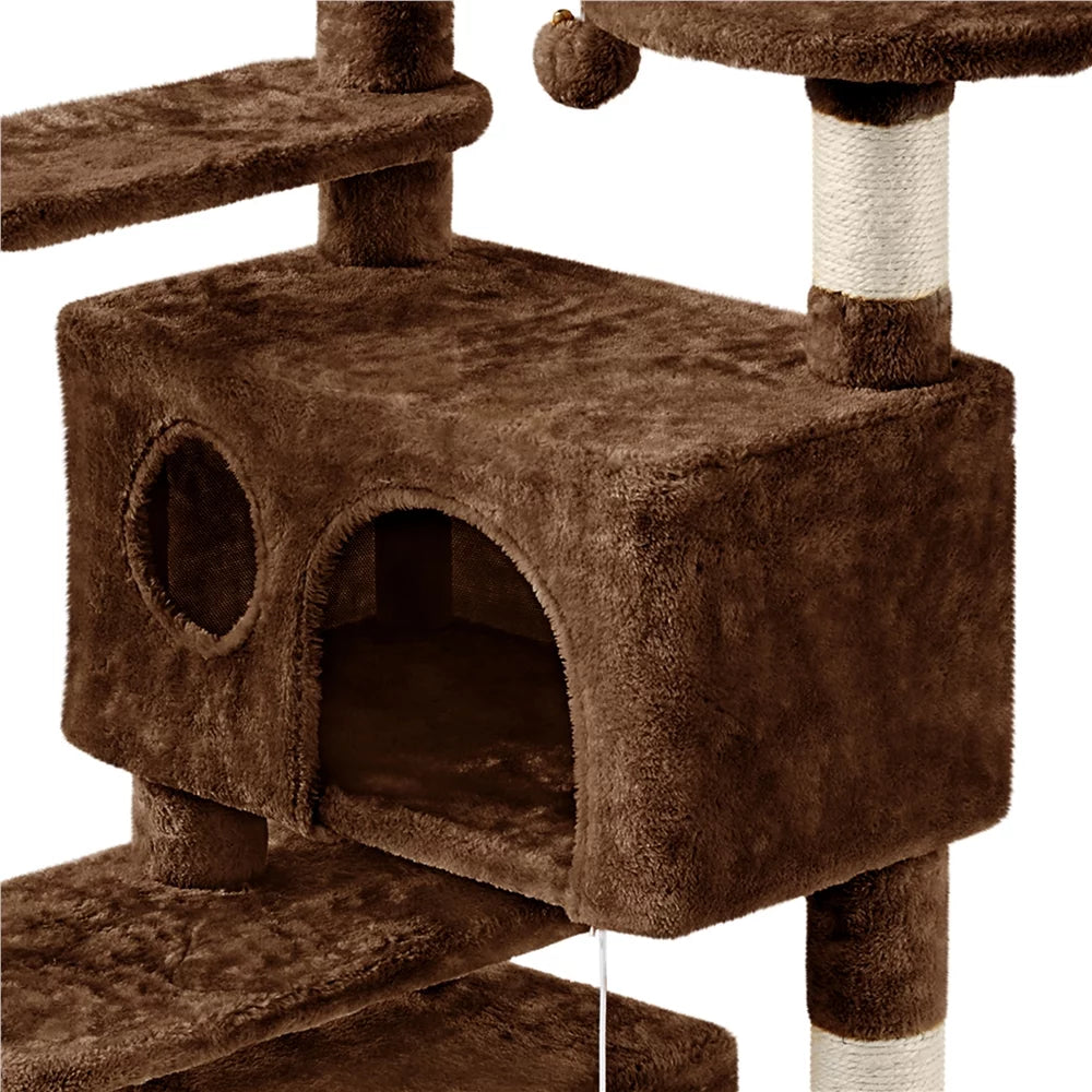 Brown Cat Tree with Scratching Post H798