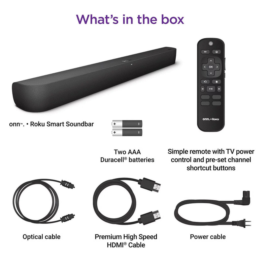 Smart Soundbar with Built-in 4K Streaming Media Player U7536