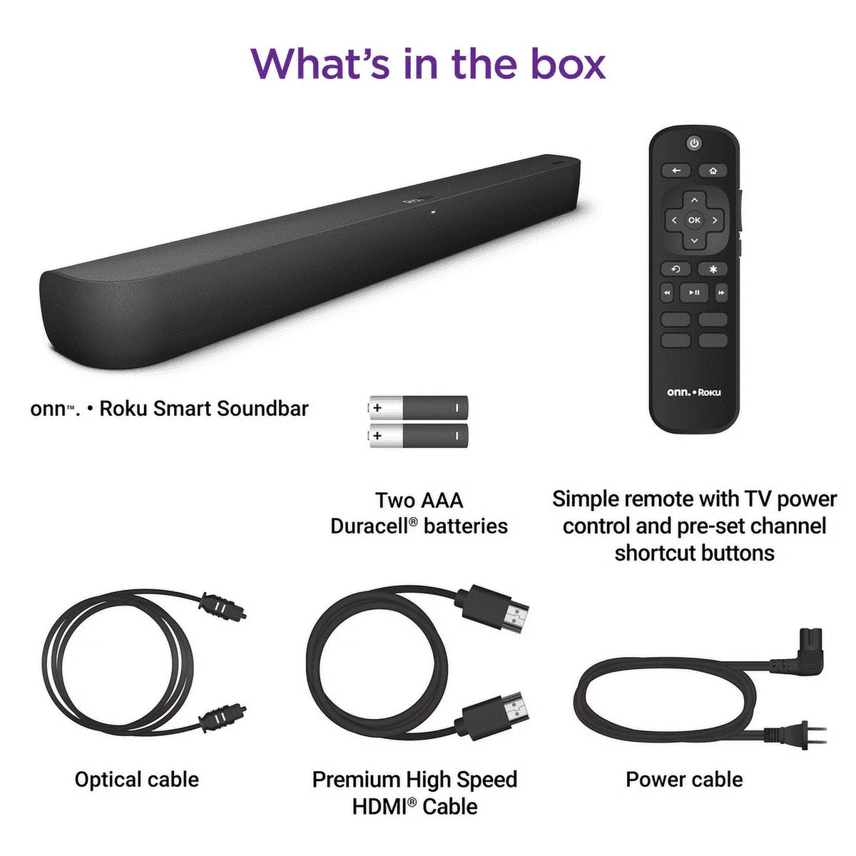 Smart Soundbar with Built-in 4K Streaming Media Player U7536