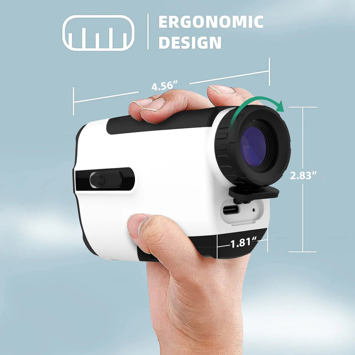 Laser Golf Rangefinder 900 Yards 7X Magnification with Slope Switch F264536