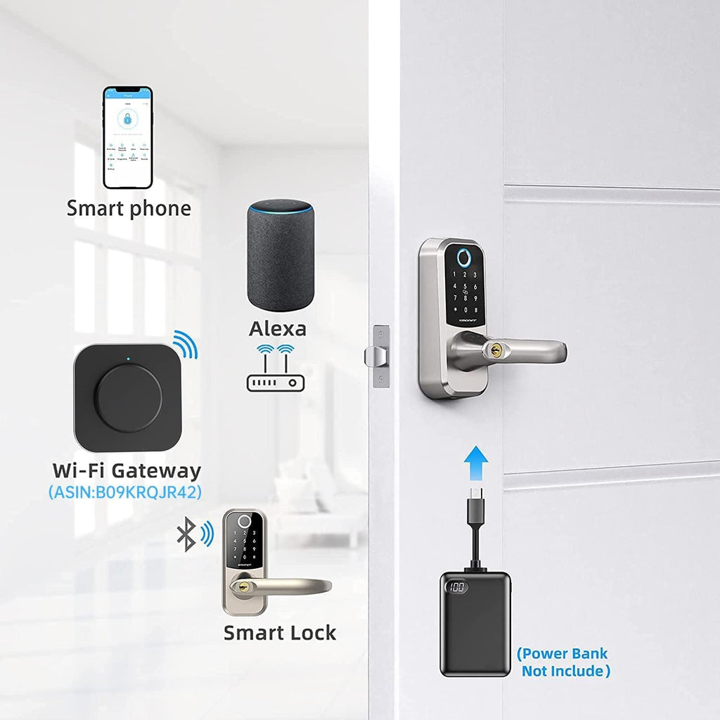 Fingerprint Door Lock with Keypad Q83692