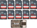 32GB SDHC UHS-I Memory Card 10-Pack with USB Card Reader L973079