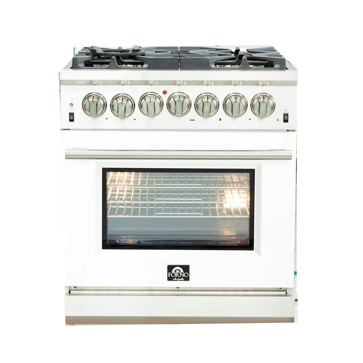 30 Inch Dual Fuel Range in White J62243