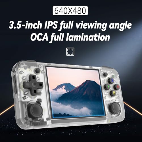 Black Retro Handheld Game Console with 3.5 inch IPS Screen and 64G TF Card J5755