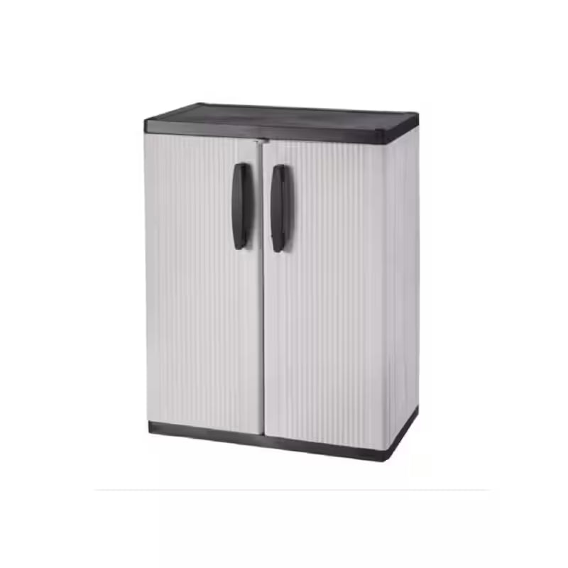 Gray Plastic Freestanding Garage Base Cabinet Y681347