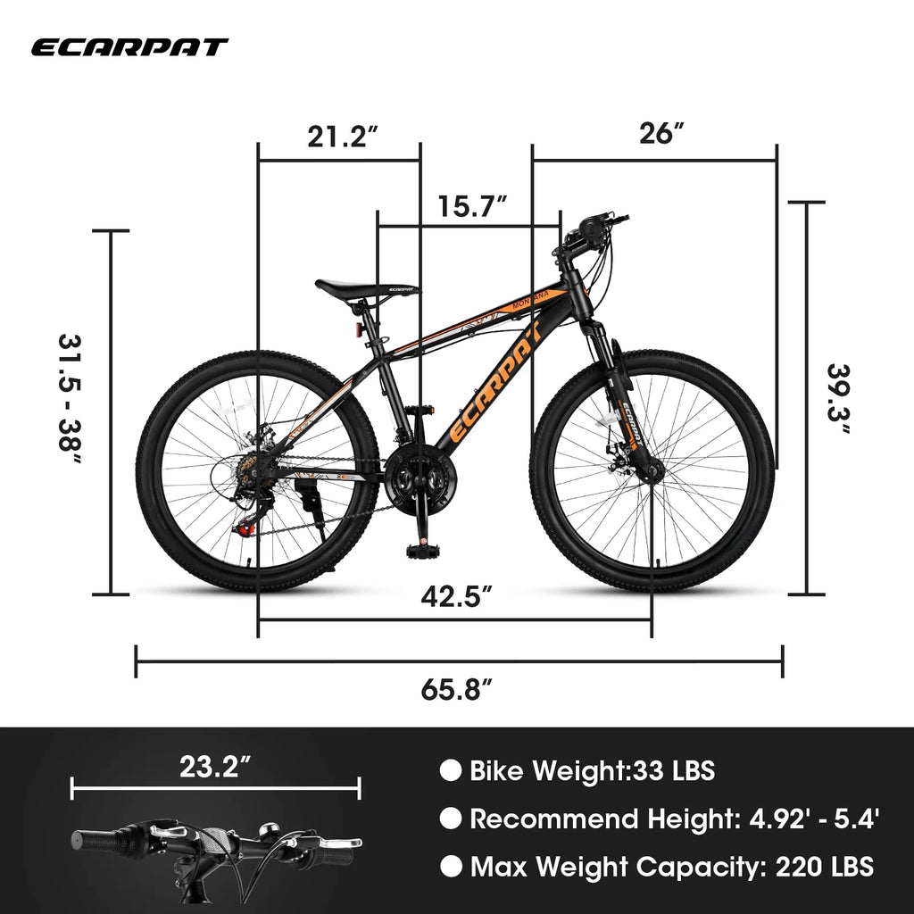 24 inch Aluminum Mountain Bike with Disc Brakes P18363