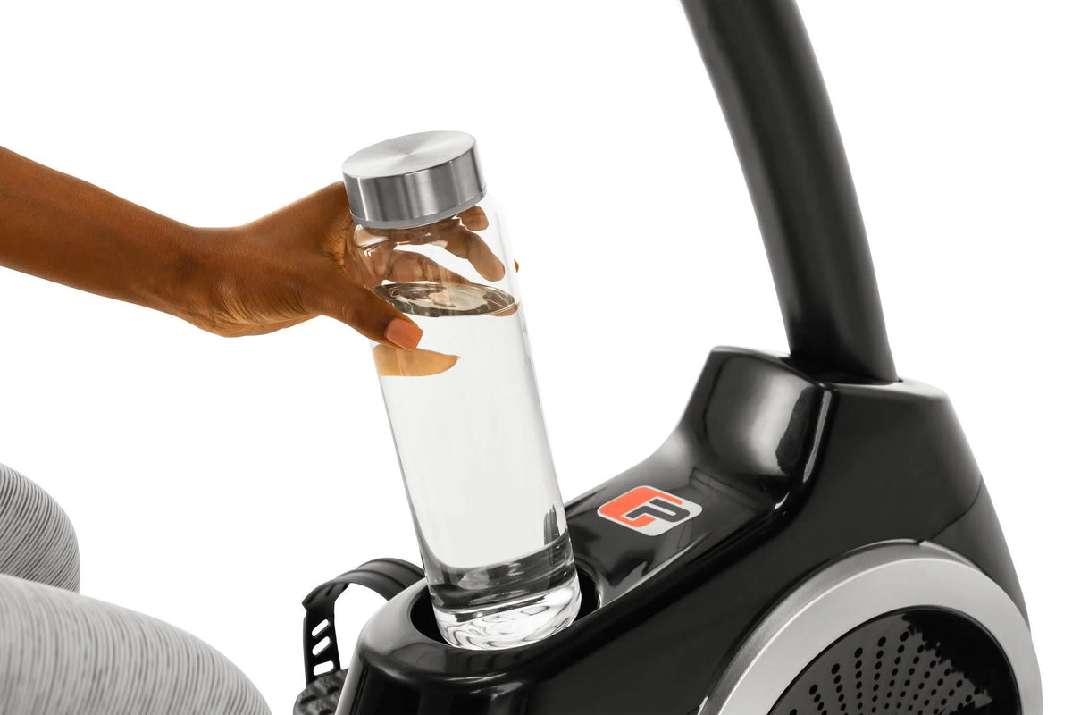 Recumbent Exercise Bike with Display, Tablet Holder, and Fan J328713