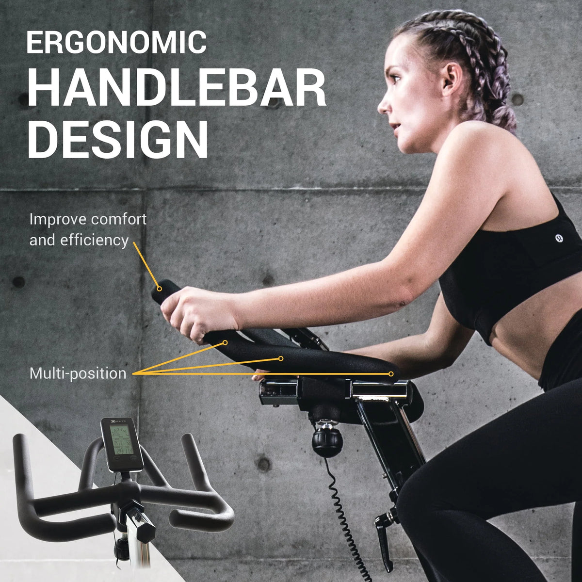 Indoor Cycling Exercise Bike with 8 Resistance Levels D779086