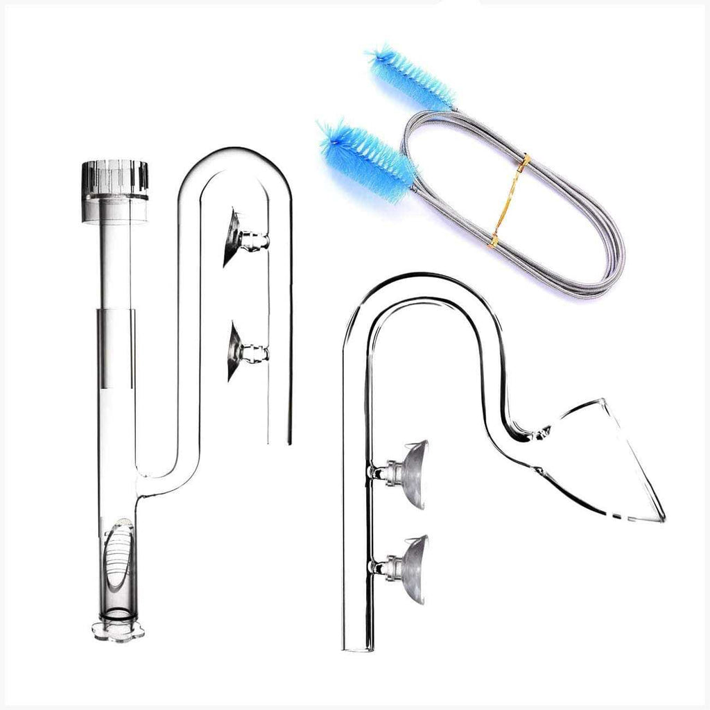 Aquatic Glass Lily Pipe Set with Skimmer Inflow and Outflow A705