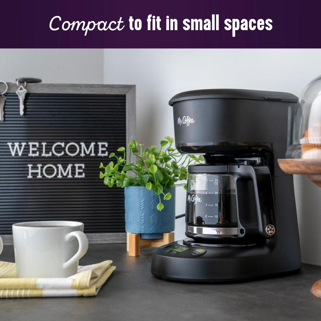 5-Cup Programmable Coffee Maker, 25 oz. Mini Brew, Black I747763
