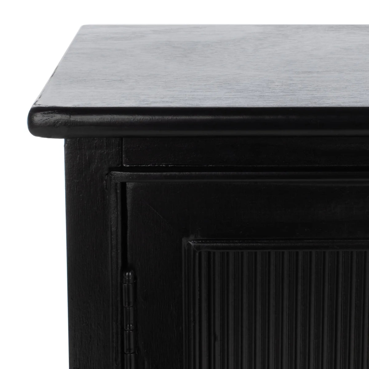 Black Wood Console Table with Drawer B38379