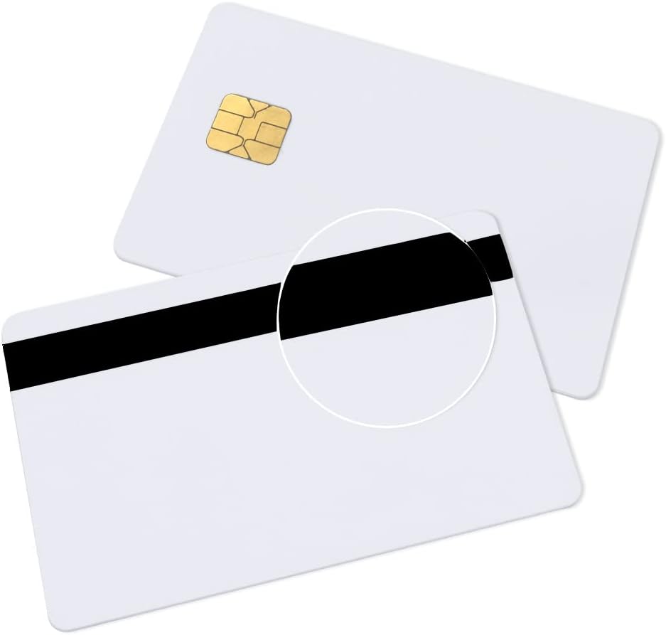 Java Cards Smart Chip Cards with 2 Track 8.4mm Black HICO Magnetic Stripe G9648