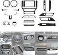 20 PCS Carbon Fiber Grain Interior Trim Cover Kit U613336