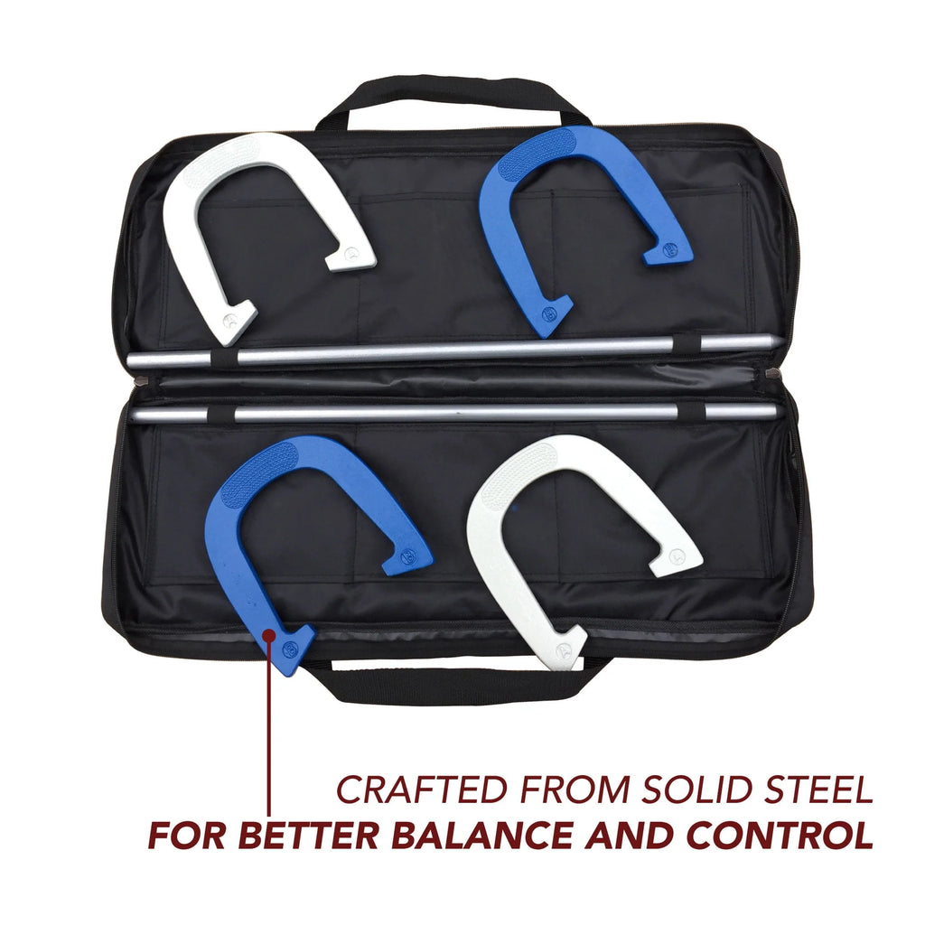 Heavy Duty Steel Horseshoe Set with Nylon Carry Bag K700