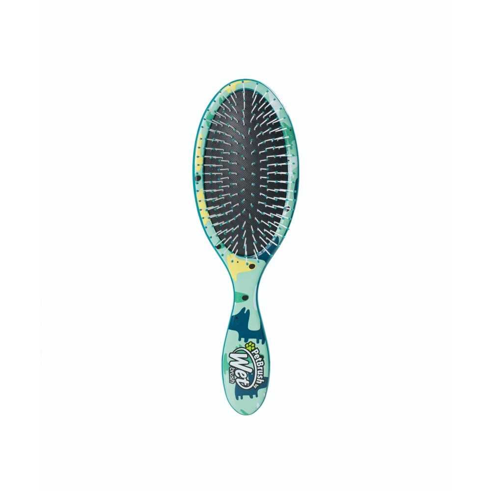 Teal Large Dog Brush V316