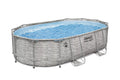 16 ft. x 10 ft. Oval Metal Frame Above Ground Pool Set X4197