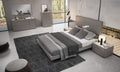 King Bedroom Set 5Pcs Grey Finish I7170