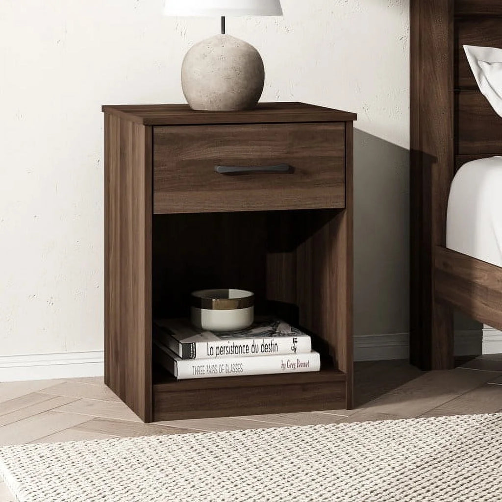 White 1 Drawer Nightstand Q712191