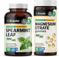 Spearmint 250 Capsules & Magnesium 90 Gummies L87434