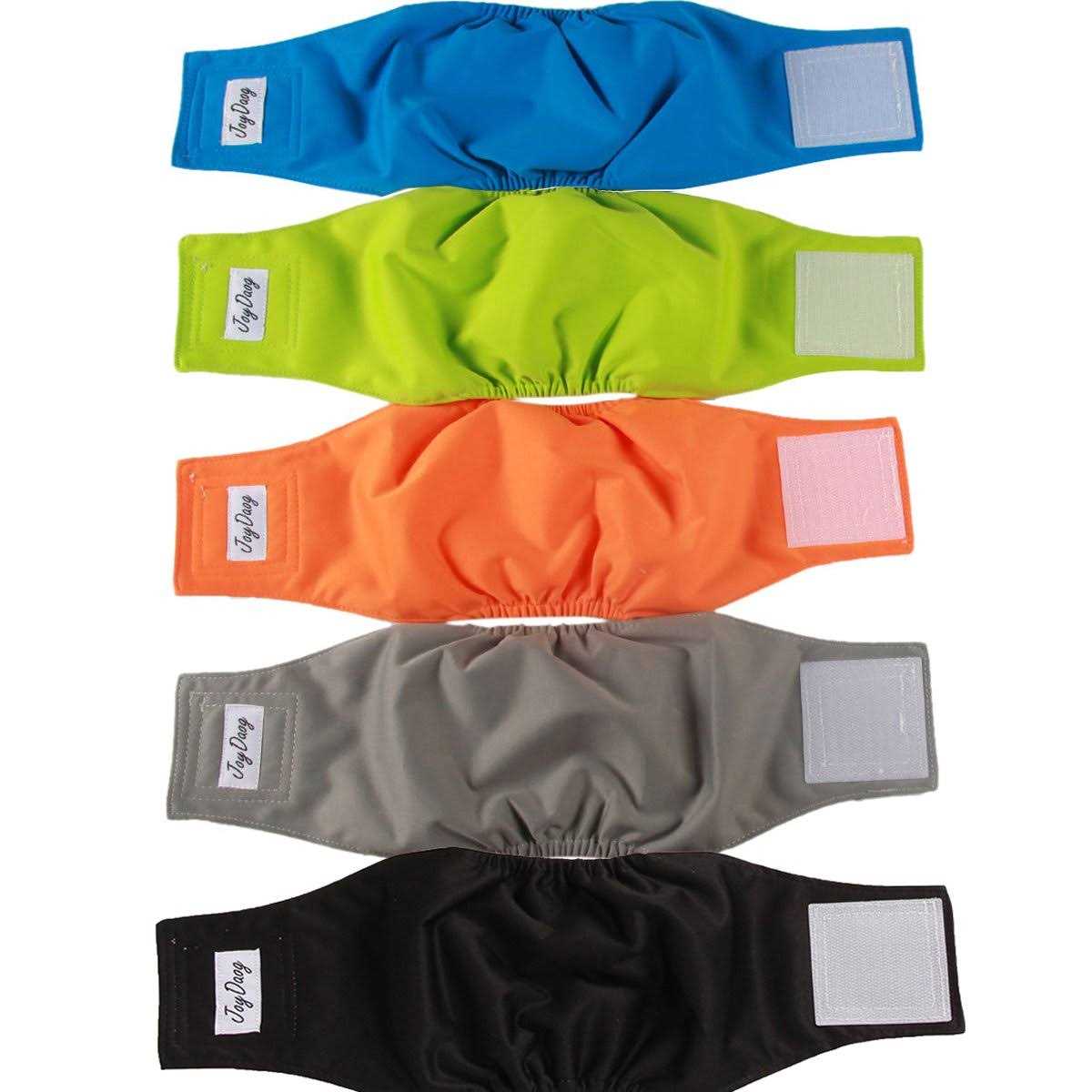 5 Pack Washable Dog Diapers Male Q730409
