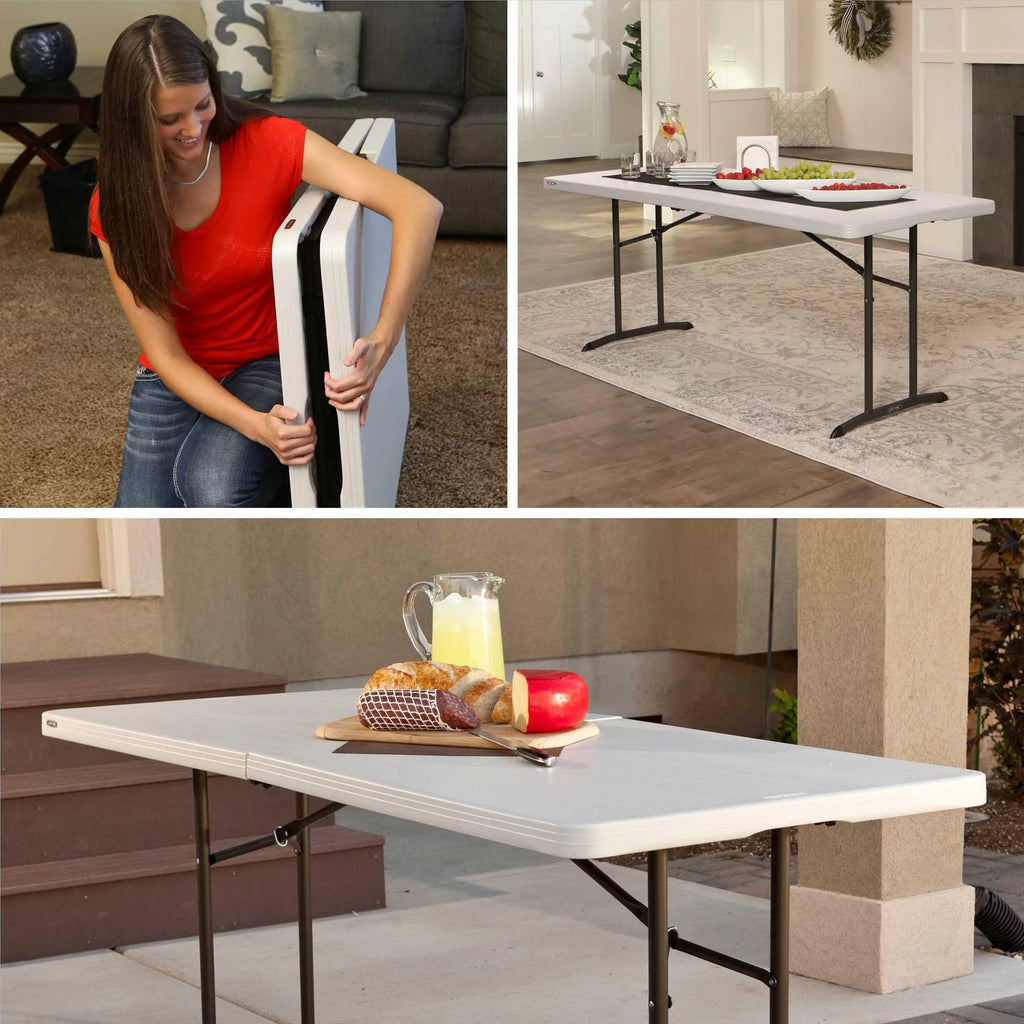 6 Foot Rectangle Fold-in-Half Table A8911