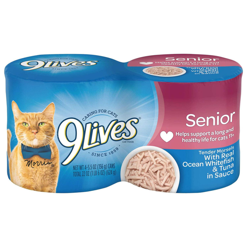 Wet Senior Cat Food with Whitefish & Tuna in Sauce J3017
