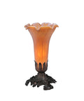 Amber Pond Lily Accent Lamp V6068