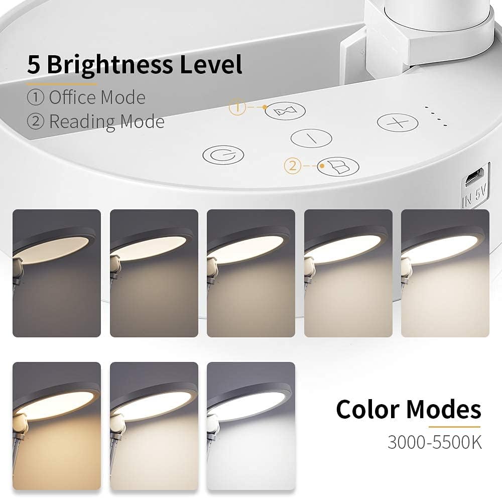 Table Lamp, Telescopic, Foldable, 5 Brightness, 3 Color Mode T968