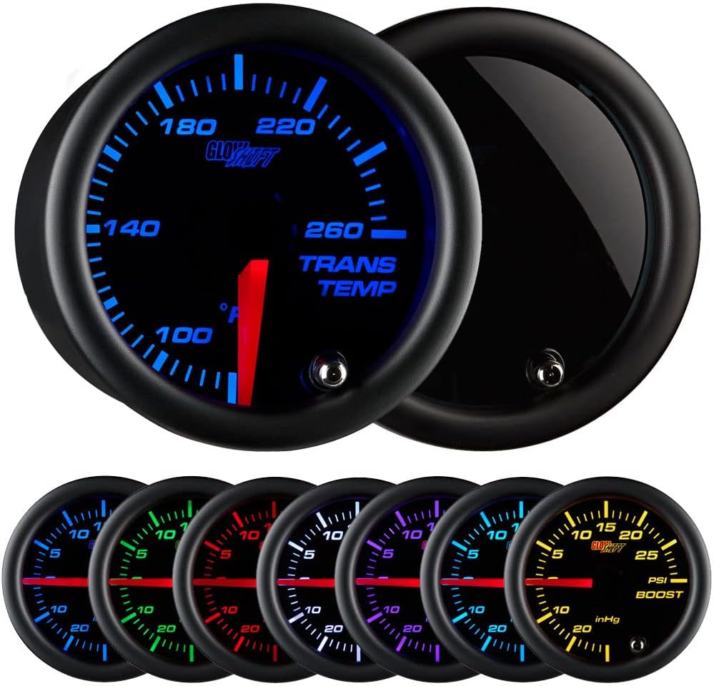 7 Color Transmission Temperature Gauge Kit with Electronic Sensor C6911