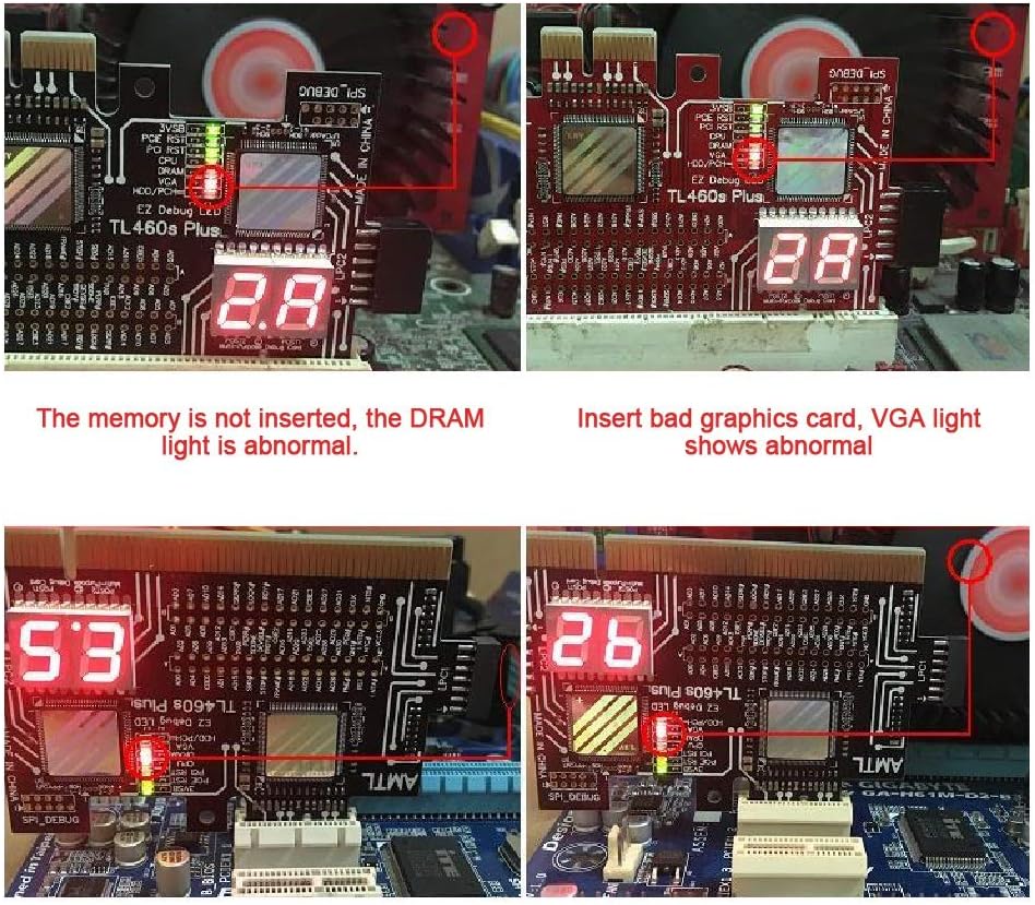 PCIe 4.0 Motherboard Analyzer Diagnostic Card B374136