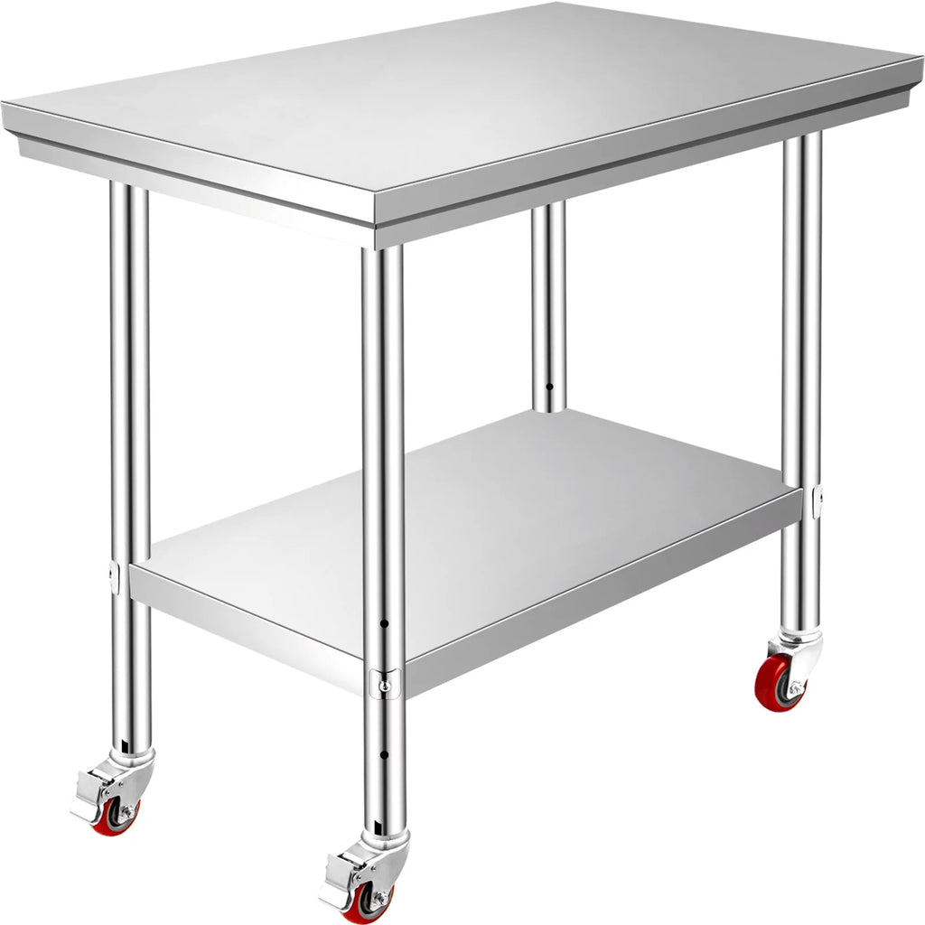 Stainless Steel Work Table with Wheels I4748