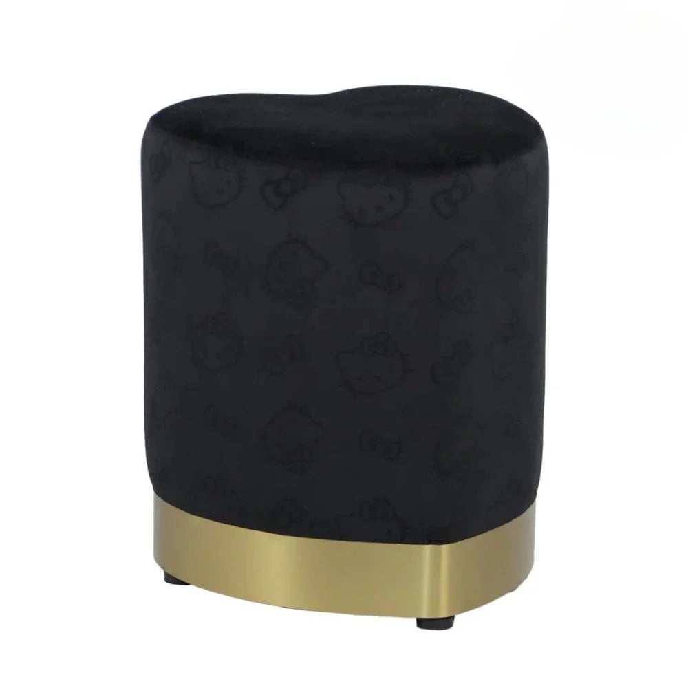 Black Vanity Ottoman Chair O85412