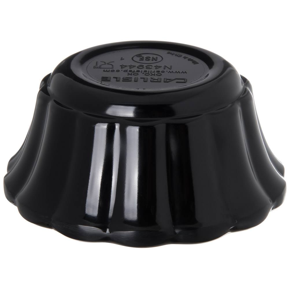 Black Scalloped Melamine Ramekin 3 oz. 48/Case E7744
