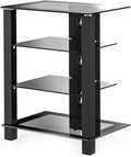 4-Tier AV Media Cabinet Stand Component Cabinet Y424