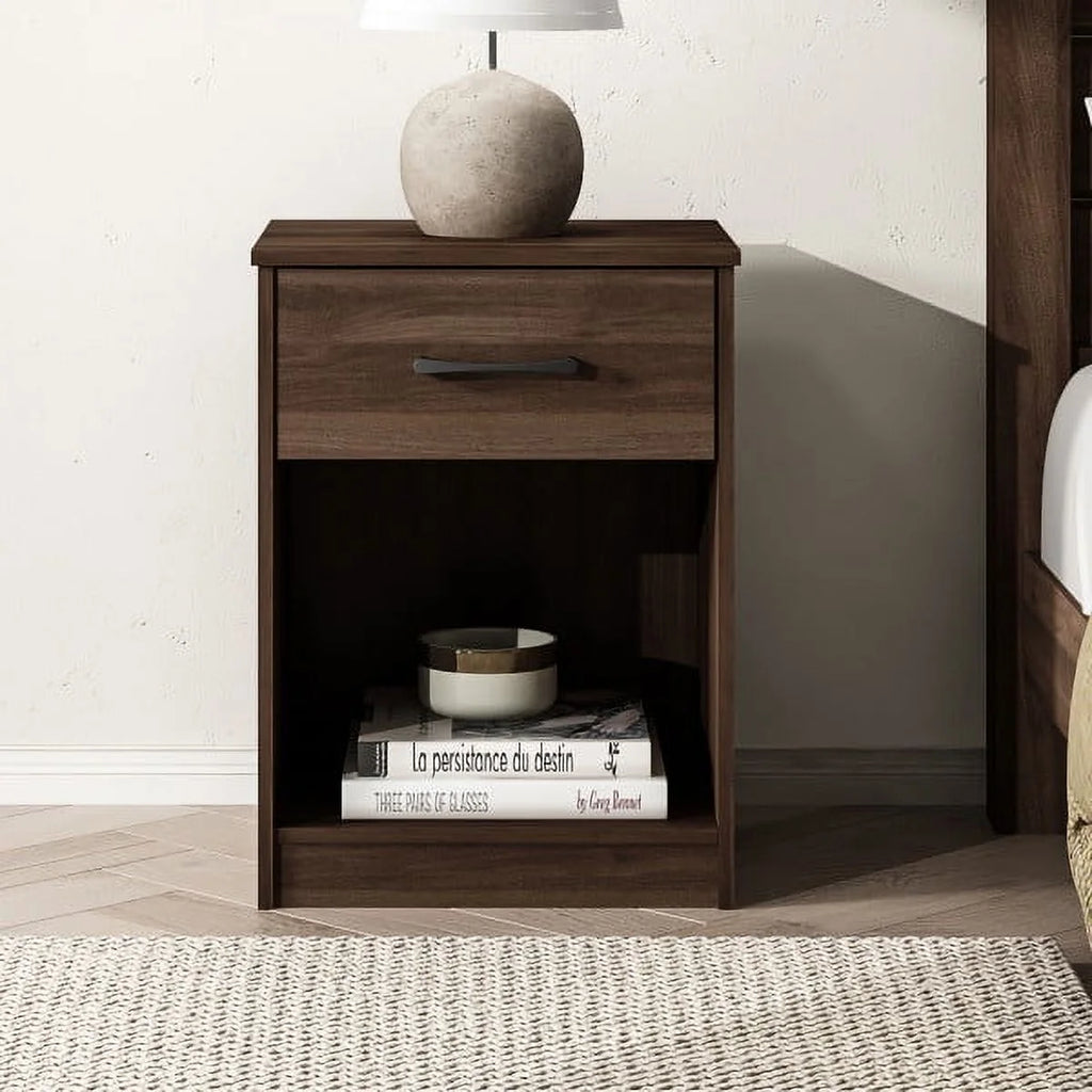 White 1 Drawer Nightstand Q712191