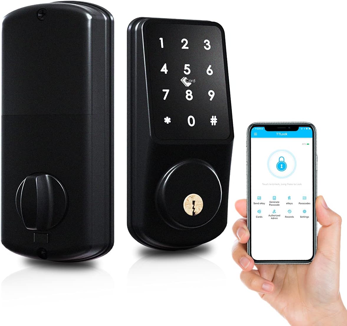 Smart Biometric Bluetooth Keyless Entry Door Lock V610426