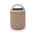 42 Gallon Concrete Trash Receptacle with Dome I5258