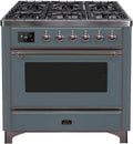 Blue Grey Dual Fuel Propane Gas Range L883858