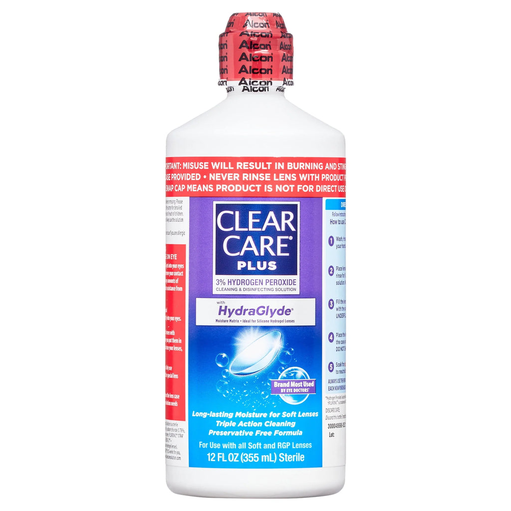 Contact Lens Cleaning Solution with HydraGlyde, Two 12oz I340428