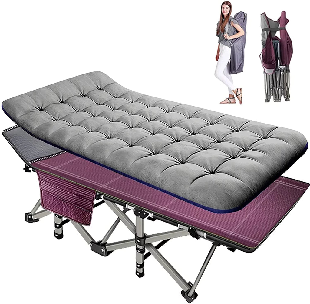 Camping Cot with Detachable Mattress and Carry Bag T919