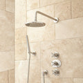 Thermostatic Shower System with Rainfall Shower Head and Hand Shower B75794