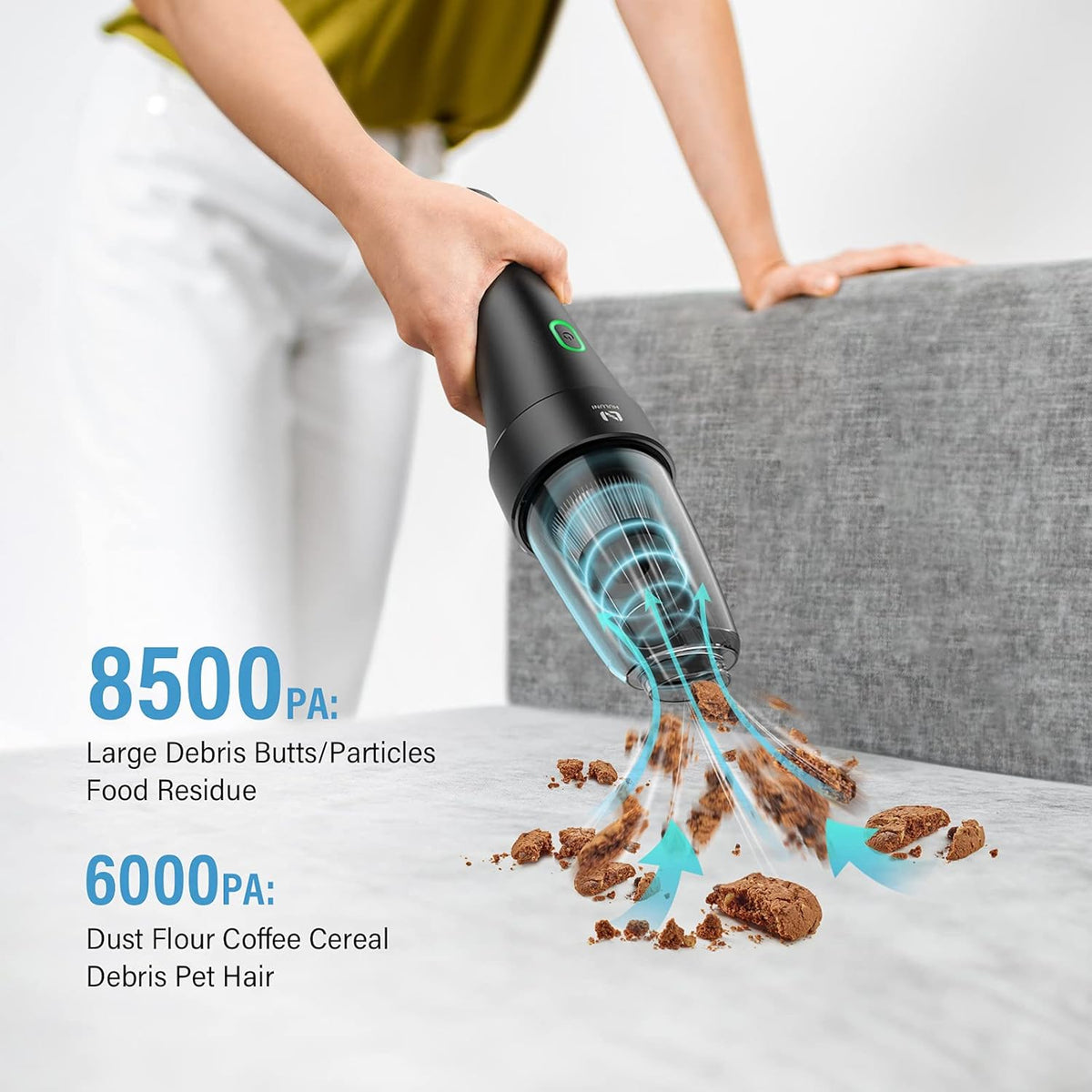 Cordless Handheld Vacuum 8500PA 120W 2 in 1 G67396