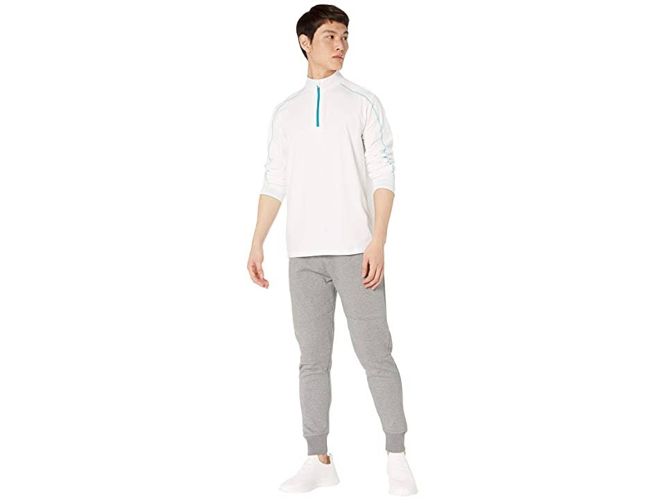 Lightweight Quarter Zip for Men in White Seashore M946985
