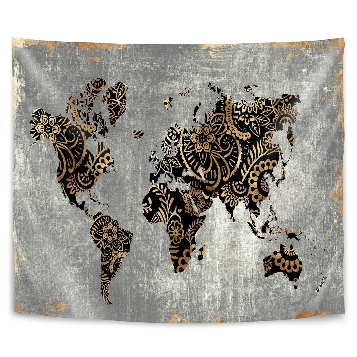 Gold World Map S310