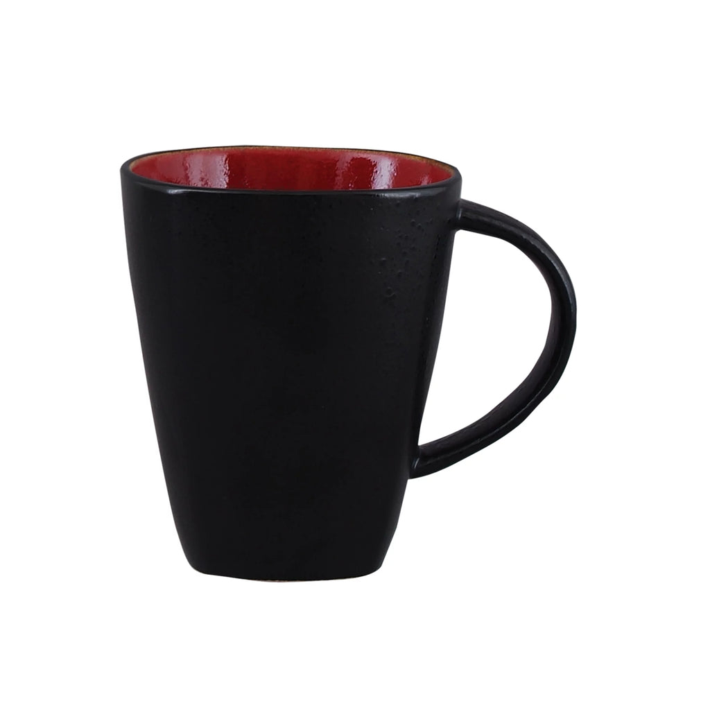 Red 16-Piece Square Dinnerware Set L754