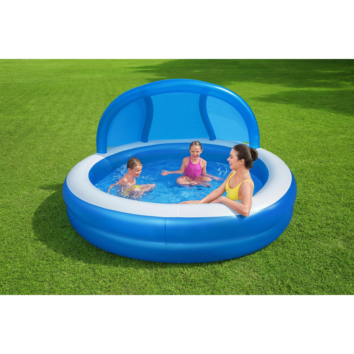 7'11 x 55 Inflatable Round Kiddie Pool with Sunshade X230