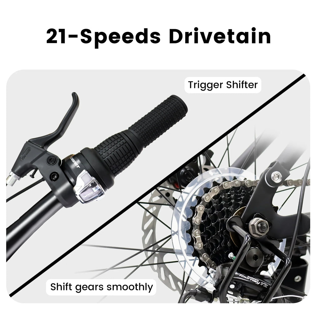 24 Inch 21-Speed Full Suspension Mountain Bike T3762