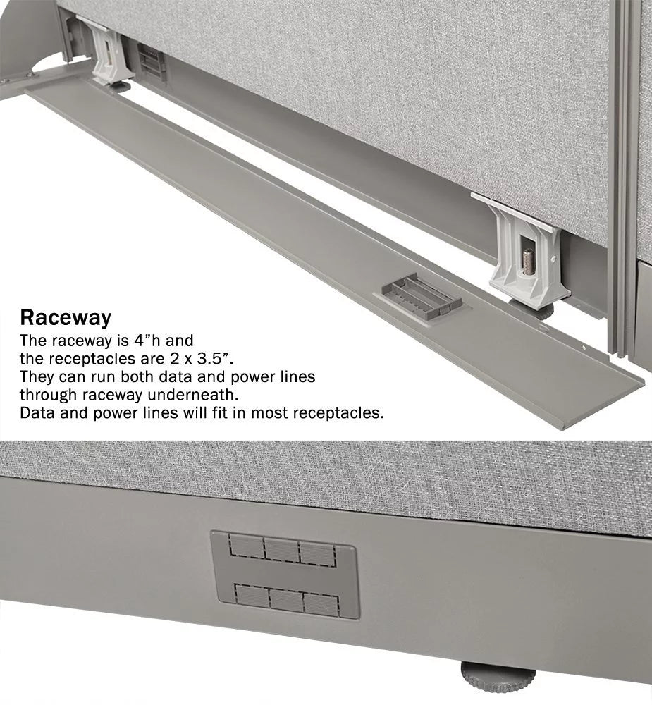 L-Shaped Freestanding Office Partition J89280